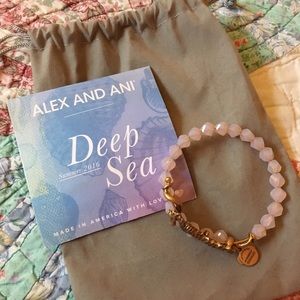 Alex and Ani Rose Quartz Seahorse Bracelet